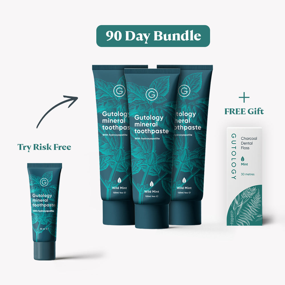Probiotische Zahnpasta von Gutology (7 Tage kostenlose Testversion – 15 ml)